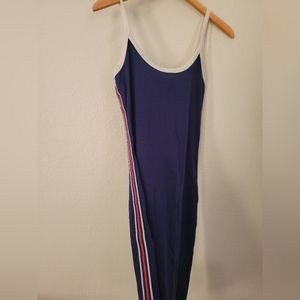 Bodycon Midi Dress with side-stripes